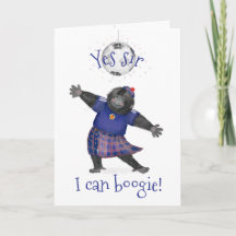 Ja Sir, ich kann Boogie-Gorilla-Fußballkarte
