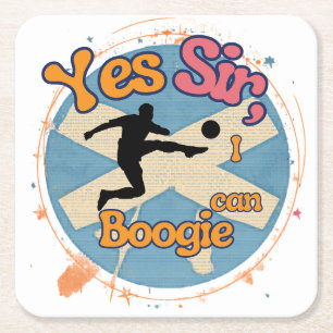 Ja Sir, ich kann mit Fußballern Boogie Rechteckiger Pappuntersetzer