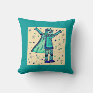 Ja! Superhero Robot Throw Kissen