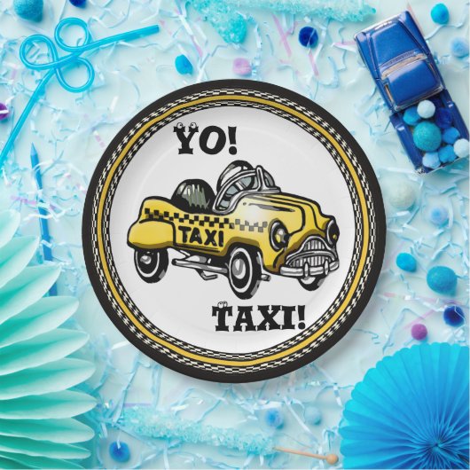 Ja! Taxi! Pappteller (Party)