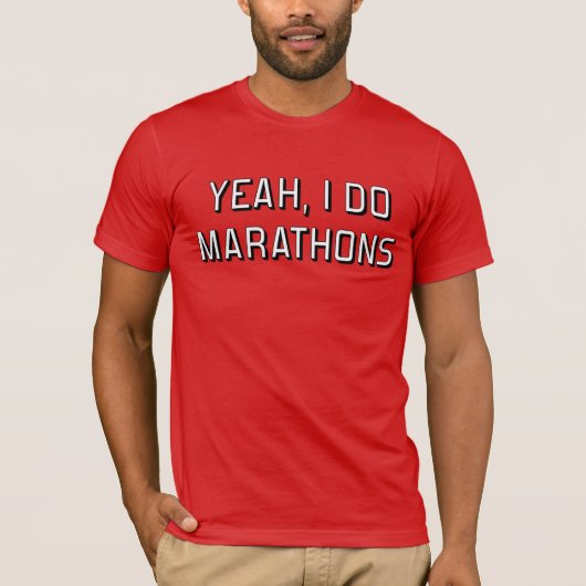 Ja tue ich Marathons T-Shirt (Vorderseite)