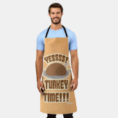 Ja Türkei Time Fun Erntedank Yum Motto Schürze (Getragen)