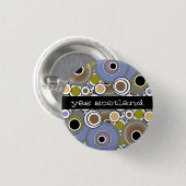 Ja Unabhängigkeits-Knopf-Abzeichen Schottlands Button (Vorne & Hinten)