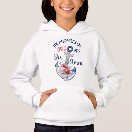 Ja und Amen Christliche Bibel 2 Korinther 1:20 Hoodie (Vorderseite)