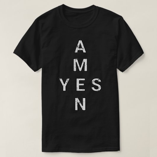 Ja und Amen T-Shirt (Design vorne)