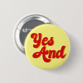 Ja und Improv Comedy Troupe Button (Vorne & Hinten)