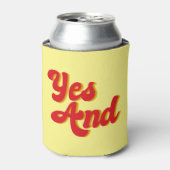 Ja und Improv Comedy Troupe Dosenkühler (Kanne Vorderseite)