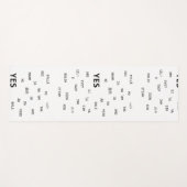 Ja und Nein in Irak Yogamatte (Vorderseite (Horizontal))