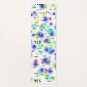 Ja und Nein in verschiedenen Sprachen in hellen Fa Yogamatte (Vorderseite)