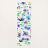 Ja und Nein in verschiedenen Sprachen in hellen Fa Yogamatte (Rückseite)