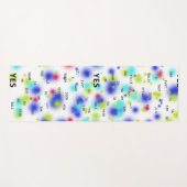 Ja und Nein in verschiedenen Sprachen in hellen Fa Yogamatte (Vorderseite (Horizontal))