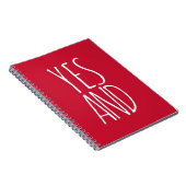 Ja und | SpiralNotebook | Rot Notizblock (Rechte Seite)