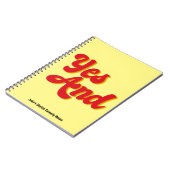 Ja und Verbesserungskomödie Notizblock (Linke Seite)