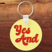 Ja und Verbesserungskomödie Schlüsselanhänger (Rückseite)