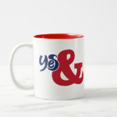 Ja und | zweifarbige tasse (Links)