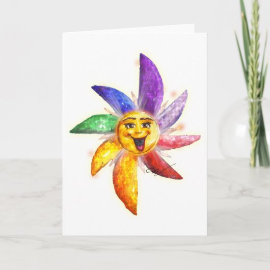 Ja, Universe Grußkarte Karte (Vorderseite)