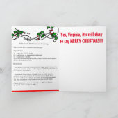 Ja Virginia Feiertagskarte (Innenseite)