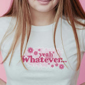 Ja was auch immer... in rotem T - Shirt