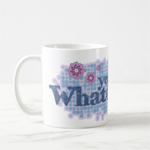 ja, was auch immer... Jeansblau & rosa Tasse
