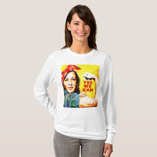 Ja We Kam - Kamala Harris Tim Walz 2024 T-Shirt (Vorne ganz)