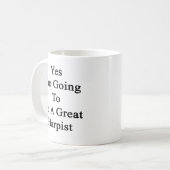 Ja werde ich ein großer Harpist sein Kaffeetasse (Vorderseite Links)