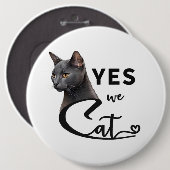 Ja wir Cat - Ja, wir können Button (Vorne & Hinten)