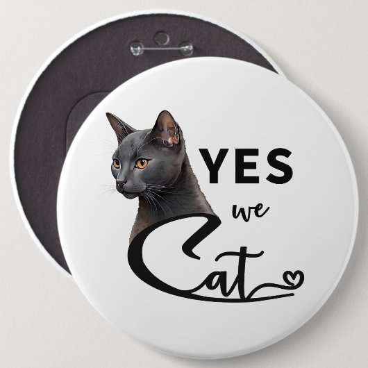 Ja wir Cat - Ja, wir können Button (Vorne & Hinten)