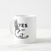 Ja wir Cat - Ja, wir können Kaffeetasse (Vorderseite Links)