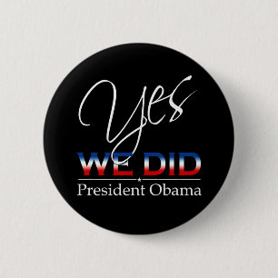 JA Wir Haben Obama - Rundbutton Button