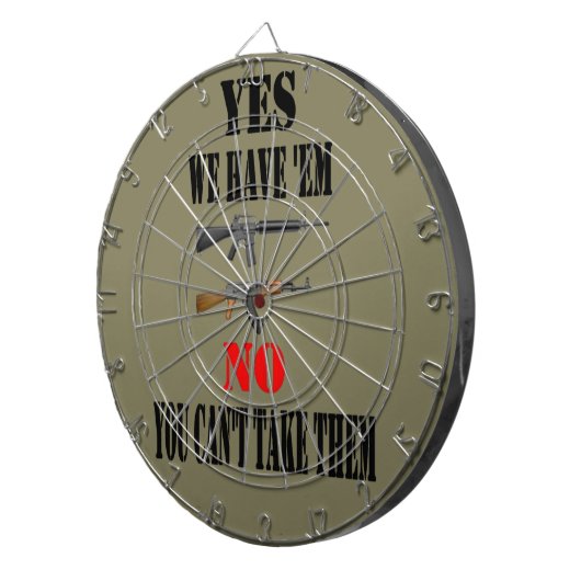 JA, WIR HABEN SIE DARTSCHEIBE (Vorderseite rechts)