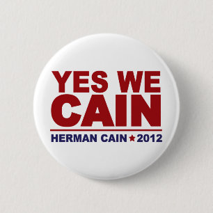 Ja wir Kain Herman Kain 2012 Button