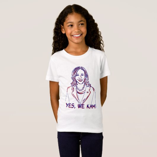 Ja, wir Kam! Kamala Harris 2024 Wahl T-Shirt (Vorne ganz)