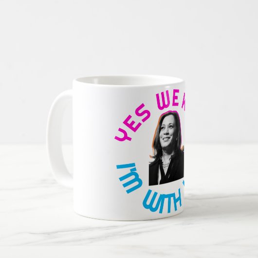 Ja Wir Kam Kamala T - Shirt Kaffeetasse (Vorderseite Links)