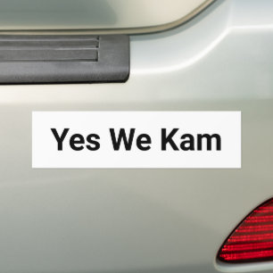 Ja Wir Kam minimalistisches demokratisches Party S Autoaufkleber
