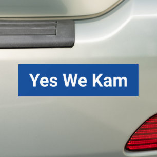 Ja Wir Kam minimalistisches demokratisches Party w Autoaufkleber