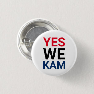 Ja Wir Kam rot schwarz-blau moderne Typografie Button