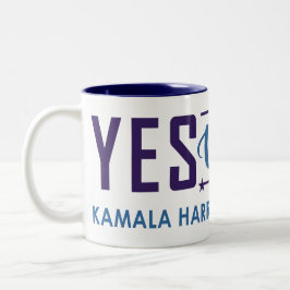 JA, WIR KAM! ZWEIFARBIGE TASSE