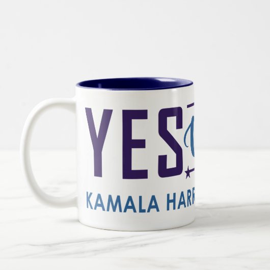 JA, WIR KAM! ZWEIFARBIGE TASSE (Links)