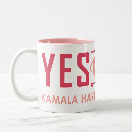 JA, WIR KAM! ZWEIFARBIGE TASSE (Links)