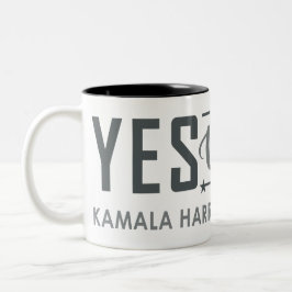 JA, WIR KAM! ZWEIFARBIGE TASSE