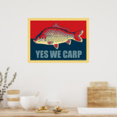 Ja Wir Karpfenplakat Poster (Küche)