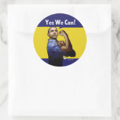 Ja, wir können! Aufkleber (Tasche)