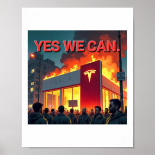 Ja, wir können Aufkleber Poster