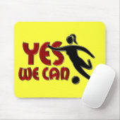 JA, WIR KÖNNEN - Frauen Fußball Mousepad (Mit Mouse)