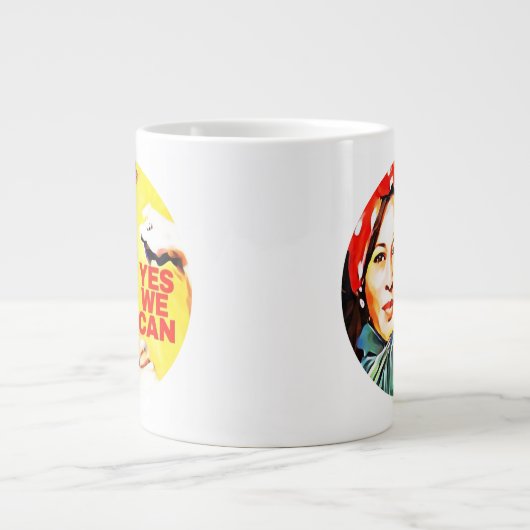 Ja, wir können - Kamala Harris Wahl 2024 Jumbo-Tasse (Vorderseite)