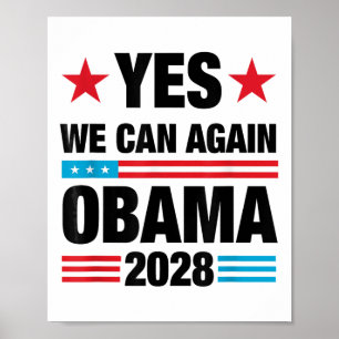 Ja, wir können Obama 2028 3. Amtszeit Präsident Poster