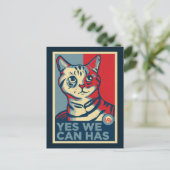 Ja, wir können postkarte (Stehend Vorderseite)