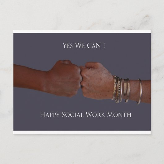 Ja, wir können! postkarte (Vorderseite)