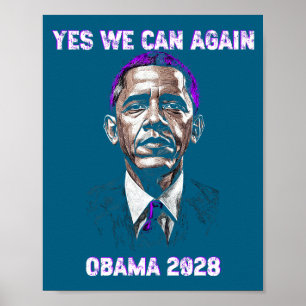 Ja, wir, können, Präsident Obama 2028 Politischer Poster