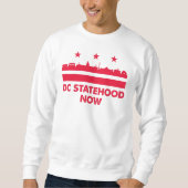 Ja, wir können Washington Dc-Staaten jetzt Flaggen Sweatshirt (Vorderseite)